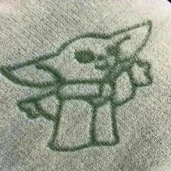 Star Wars Yoda Top Women’s Large Green Fleece Ribbed Neck Cuffs Bottom - Picture 4 of 7